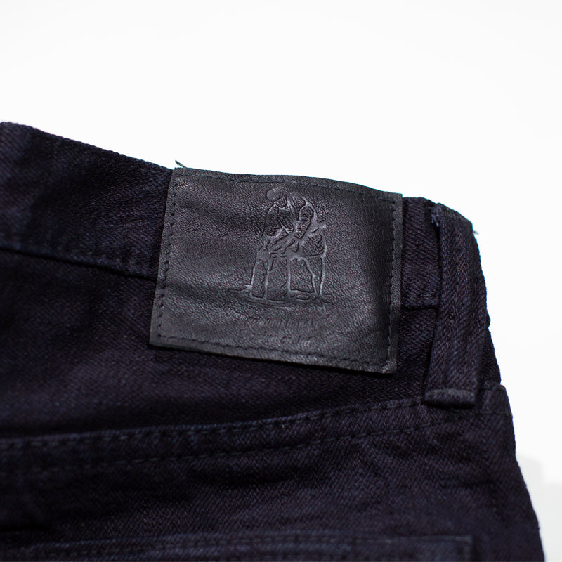 indigo x black denim