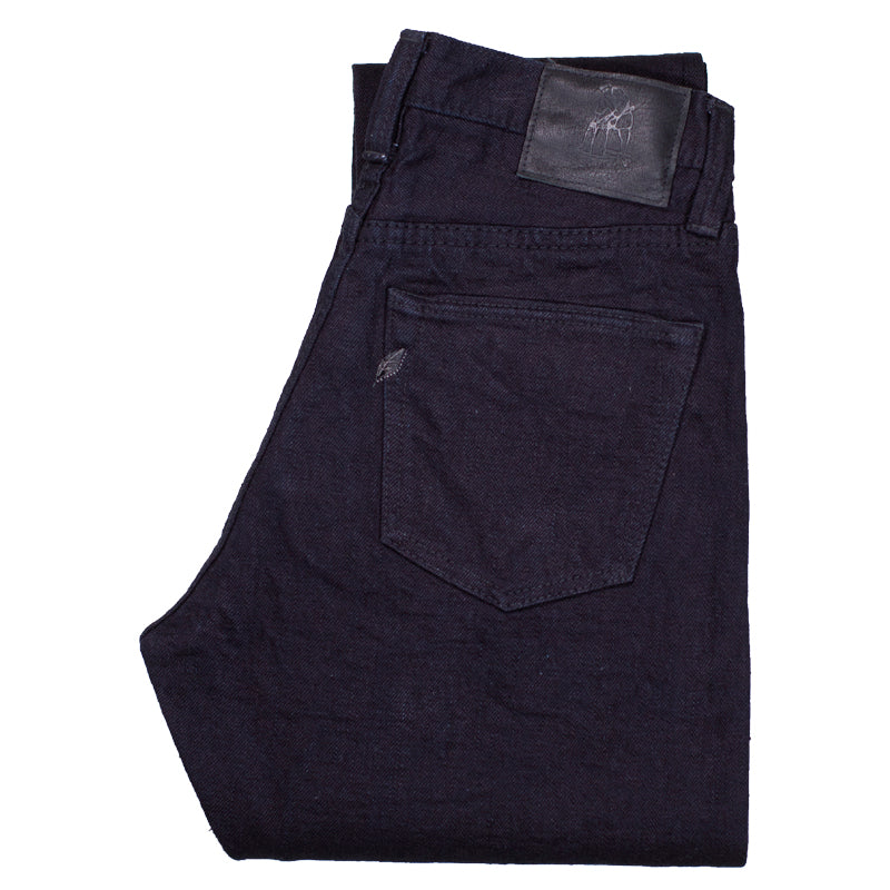 PURE BLUE JAPAN - XX-18oz-019 Indigo x Black RELAXED TAPERED – Miloh Shop