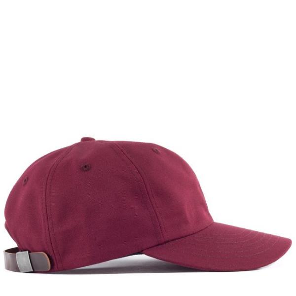 Viberg - Six Panel Burgundy Hat with Shell Cordovan Strap – Miloh Shop