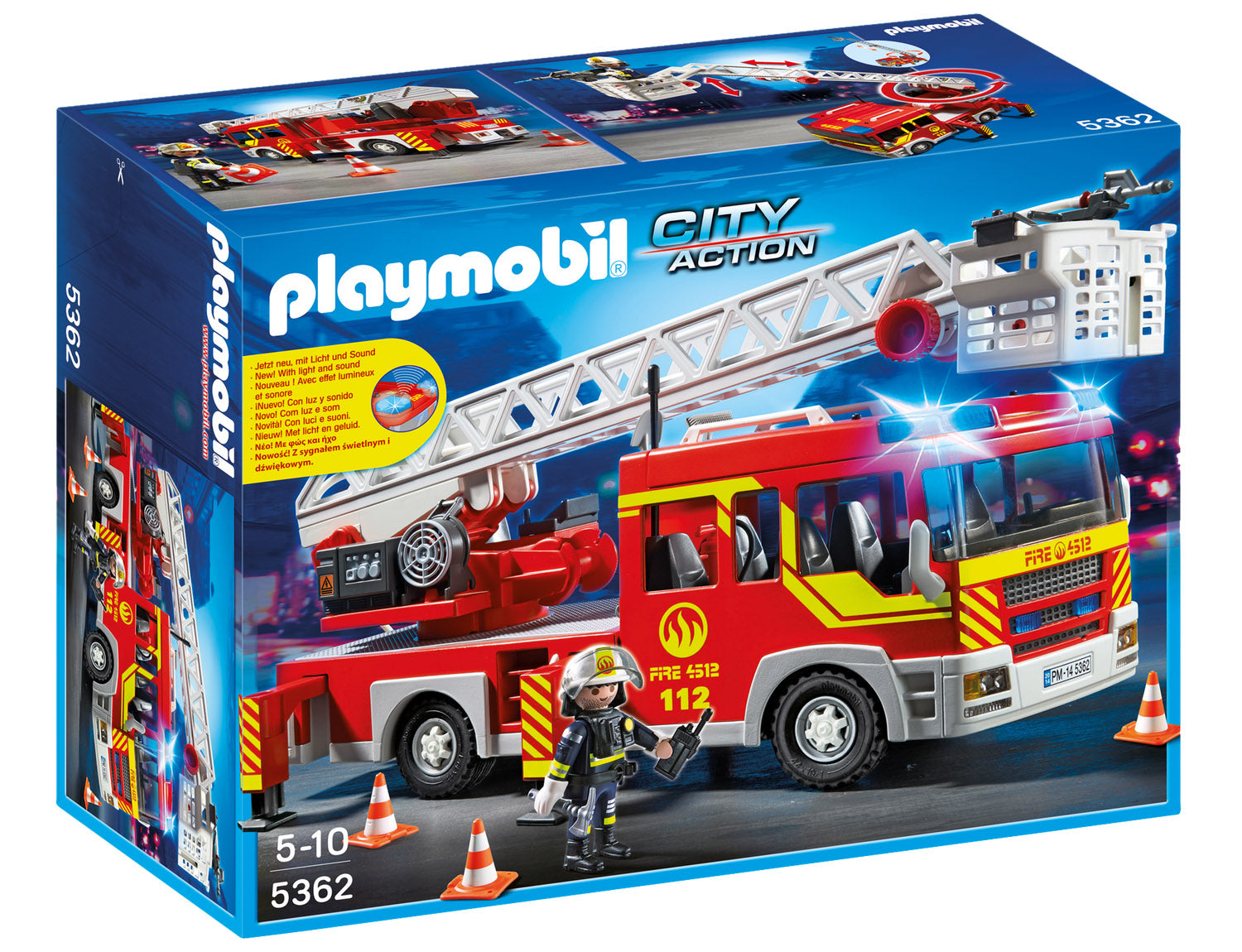 playmobil city action fire truck