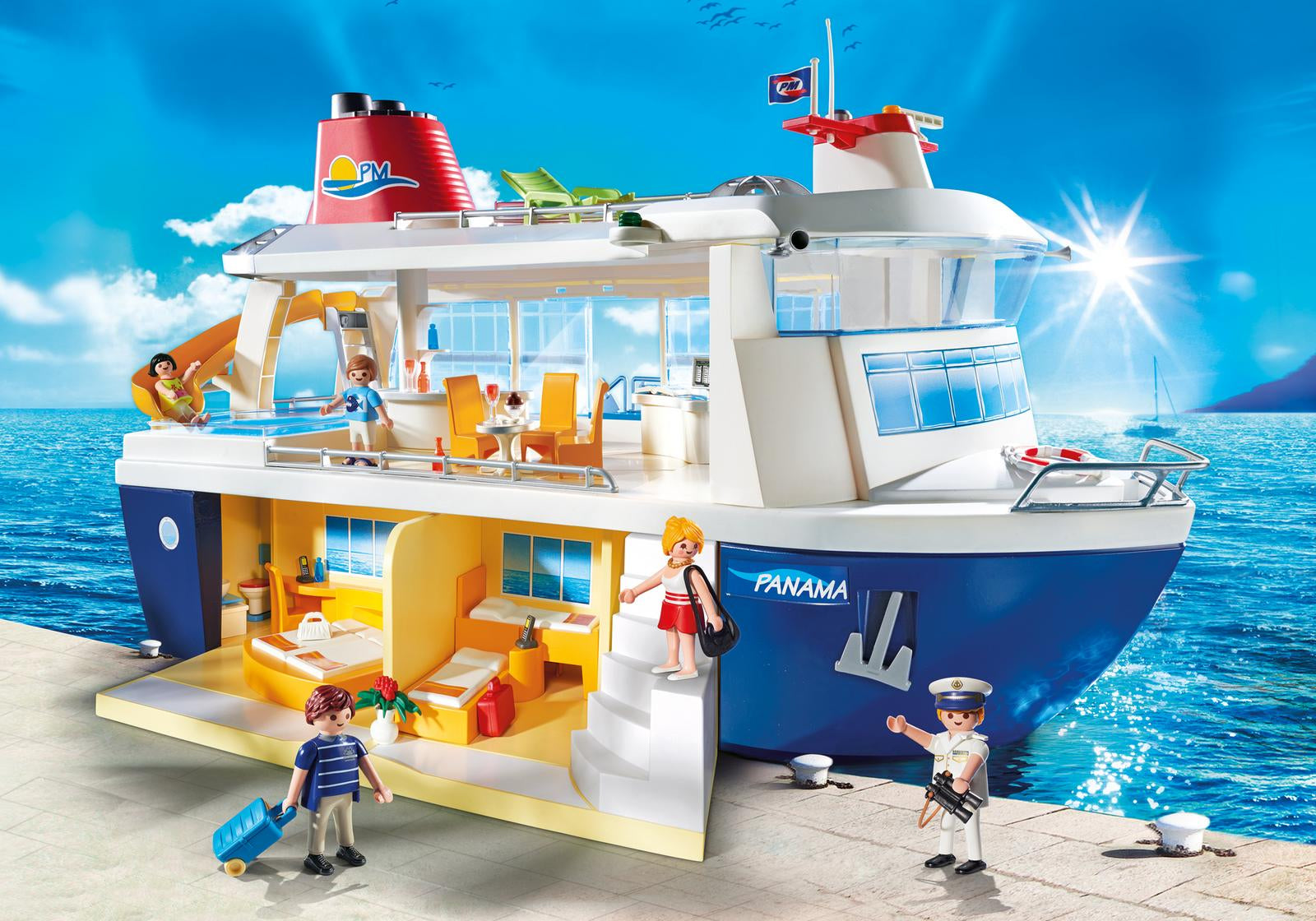 playmobil family fun boat