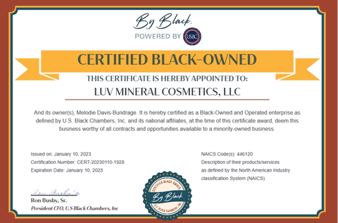 black-owned certificate