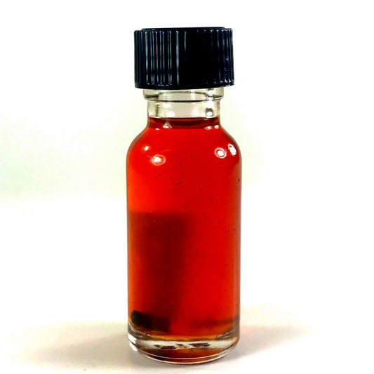 Red Flaming Chili Extract Bottle with Dropper, .5oz.