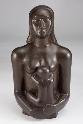 Mother bronze sculpture by Sompot Upa-in