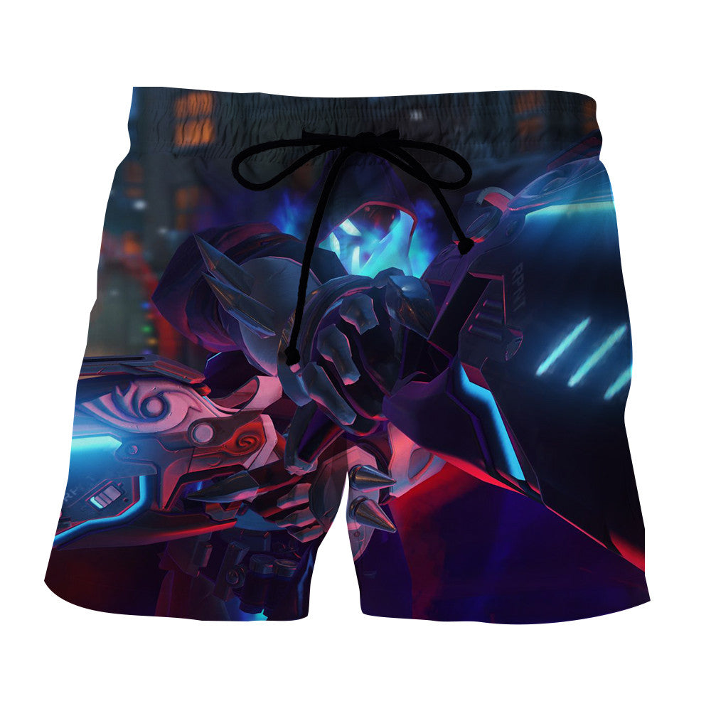 Overwatch Reaper Shiver Mode Hellfire Guns Gaming Cool Shorts ...