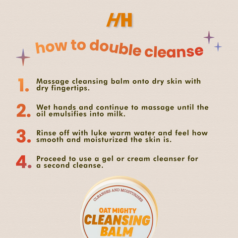 how to double cleanse remove eye make up handmade heroes oat mighty cleansing balm