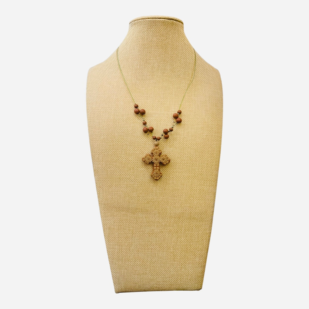 Oaxaca barro cross necklace - SOLOLI 