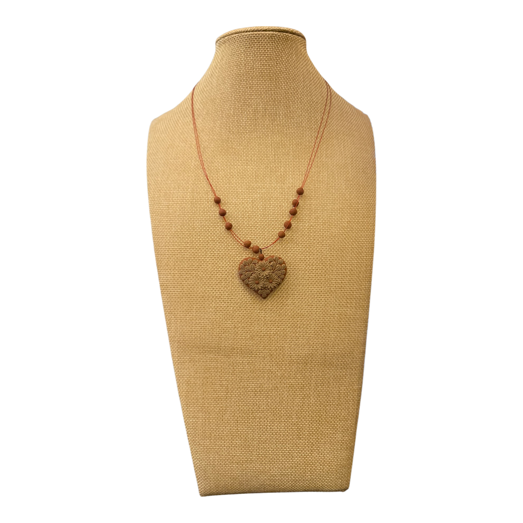 Oaxaca barro heart necklace - SOLOLI 