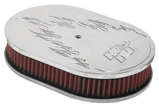 K&N Oval Air Filter Assembly: High Performance, Premium, Washable,  Replacement Engine Filter: Filter Height: 2 In, Shape: Oval, 66-1510