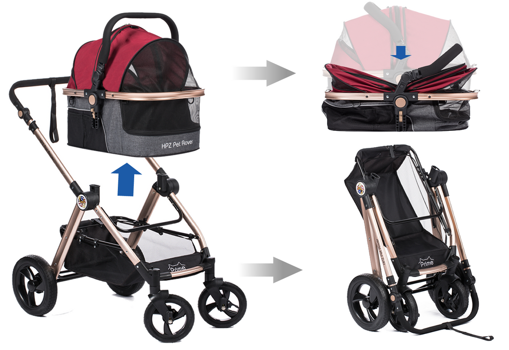 baby stroller with dog carrier