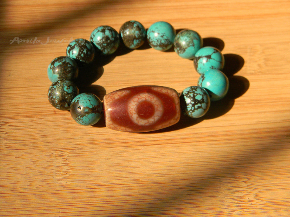 dzi agate beads