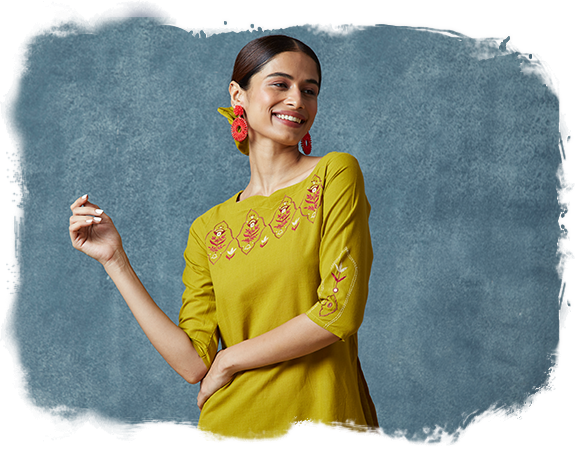 Cotton Kurta Sets For Women Online Embroidered Kurta For Women