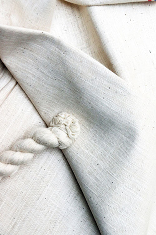 Bun.Kar Bihar 'Plain Weave' Handwoven Cotton Fabric (1 mtr) – Okhaistore