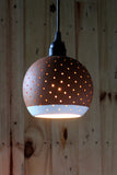Craftlipi GLO L With Border Handcrafted Hanging Ceiling Terracotta Lamp Online
