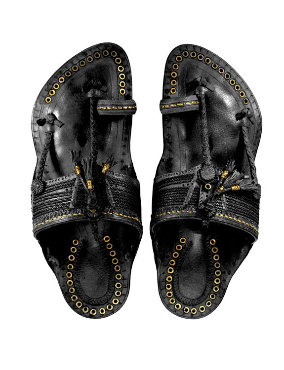 black chappal