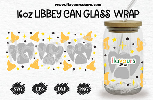 16 oz Libbey beer can glass wrap svg for cutting machine