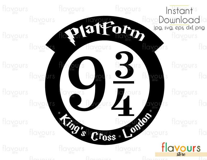 Download Platform 934 King's Cross - Harry Potter - Cuttable Design ...