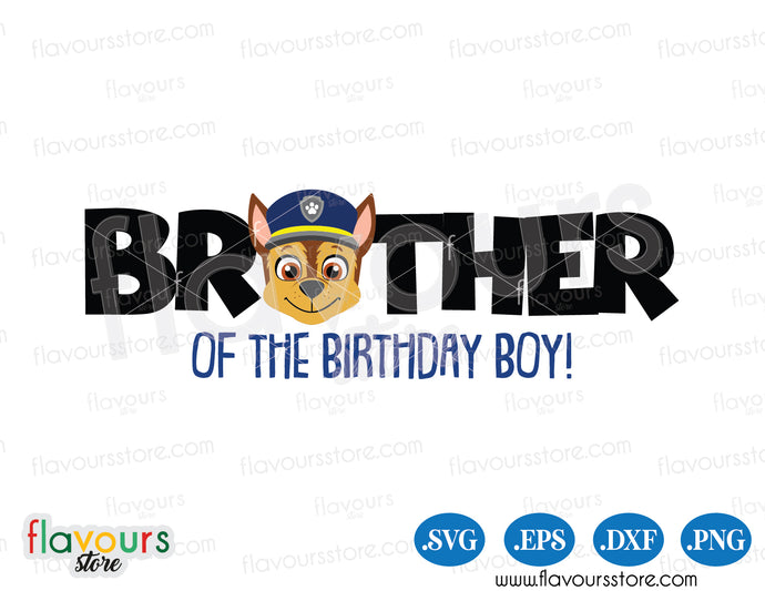 paw patrol svg free for brother birthday