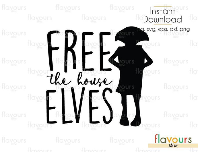 free house elves sign harry potter font