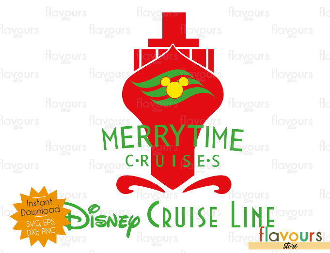 Download MerryTime Cruise Red - Disney Christmas - Cuttable Design ...