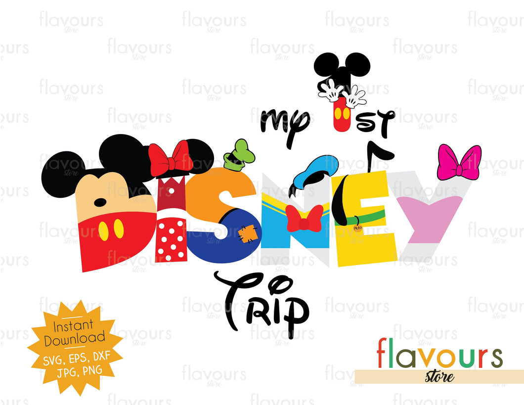 Download My First Disney Trip - Disney Club - SVG Cut File ...