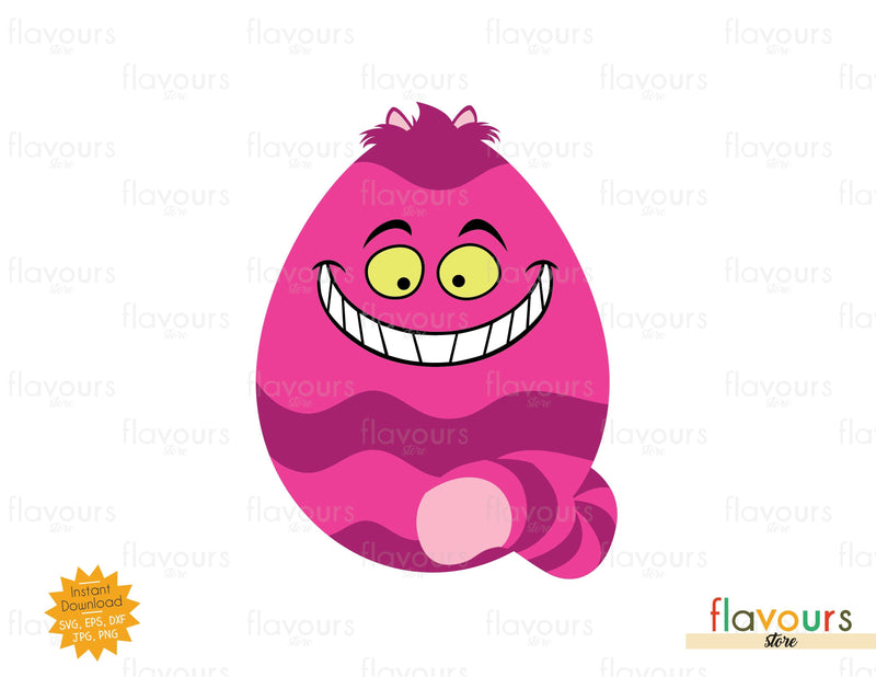 Download Cheshire Cat Easter Egg Instant Download Svg Cut File Flavoursstore PSD Mockup Templates