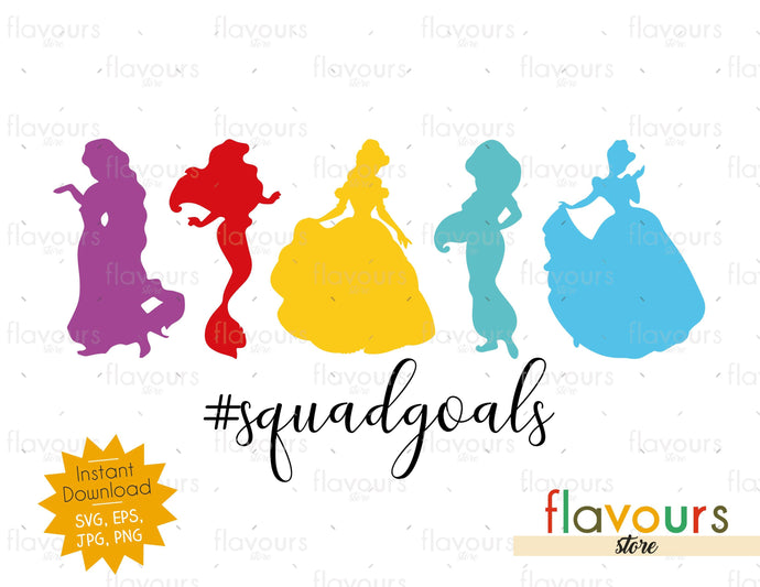 Download Disney Princess Squad Goals Disney Princess Cuttable Design Files Flavoursstore