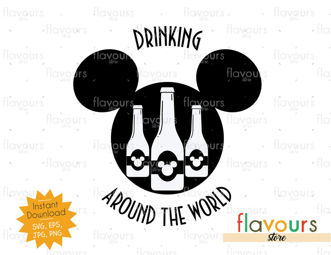 Download Drinking around the world - Disney Epcot - SVG Cut File ...