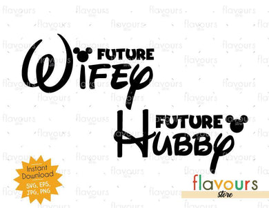 Future Wifey Future Hubby Mouse Ears Svg Cut File Flavoursstore