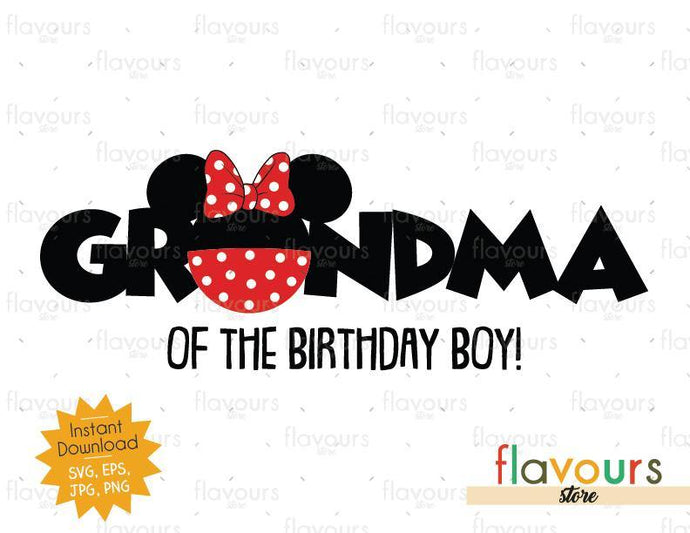 Download Grandma Of The Birthday Boy Minnie Inspired Instant Download Svg Flavoursstore
