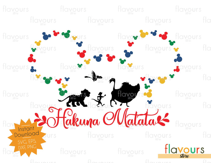 Download Hakuna Matata Mickey Christmas Heads Outline Disney Christmas Svg Flavoursstore Yellowimages Mockups