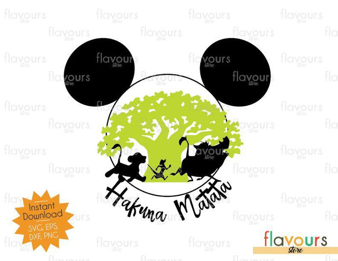 Download Hakuna Matata Mickey Ears Animal Kingdom Svg File Flavoursstore
