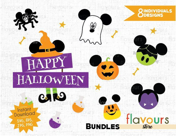 Download Mickey Halloween Bundle Instant Download Svg Cut File Flavoursstore