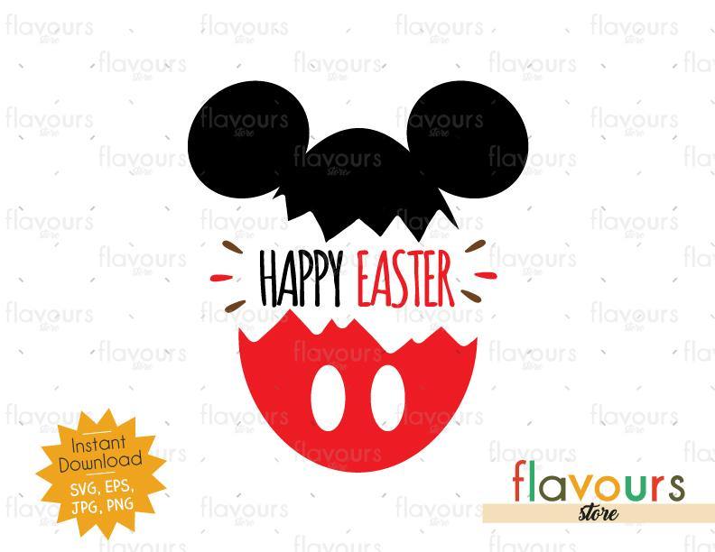 Download Happy Easter Mickey Easter Egg - Instant Download - SVG ...