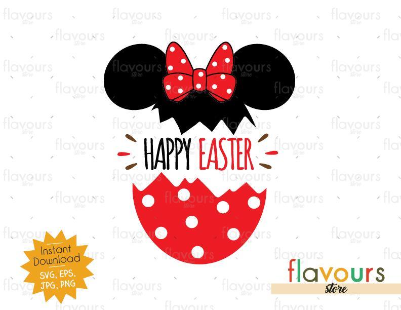 Download Happy Easter Minnie Easter Egg - Instant Download - SVG ...