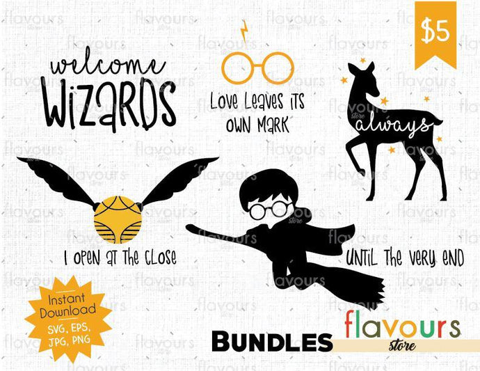 Download Harry Potter Bundle Cuttable Design Files Svg Eps Jpg Png For S Flavoursstore