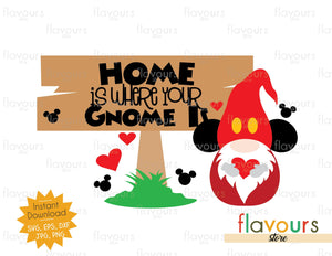 Download Home Is Where Your Gnome Is Svg Cut File Flavoursstore PSD Mockup Templates