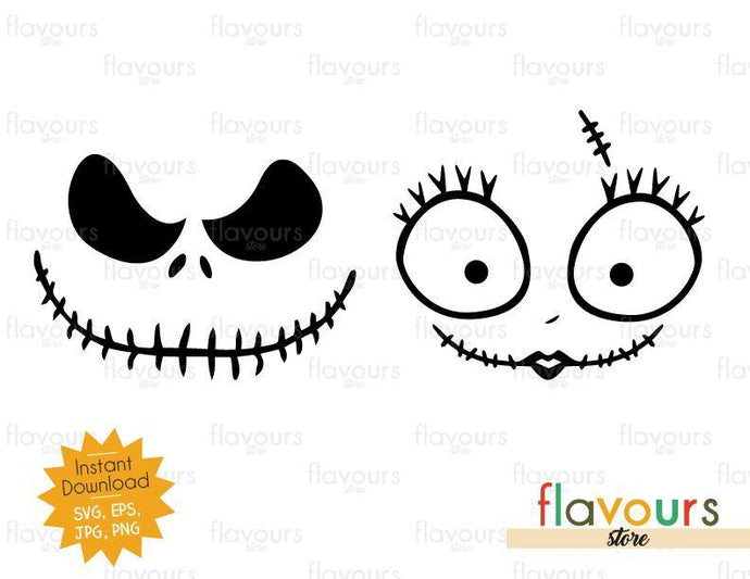 Download Jack And Sally Halloween Svg Cut File Flavoursstore