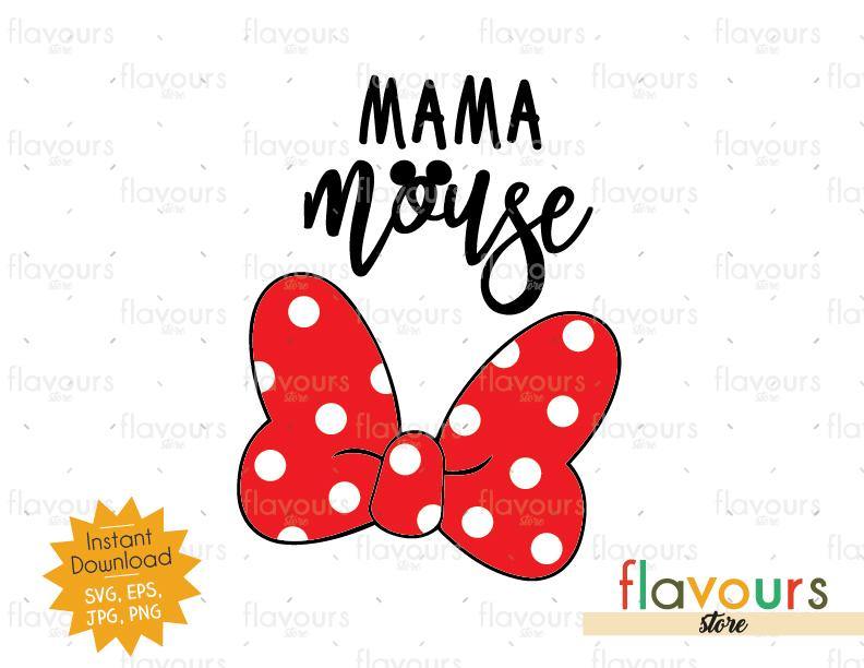 Mama Mouse - Minnie Bow - Instant Download - SVG Cut File – FlavoursStore