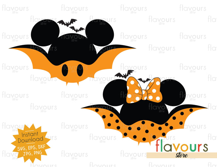 Download Mickey And Minnie Bat Ears Svg Cut File Flavoursstore