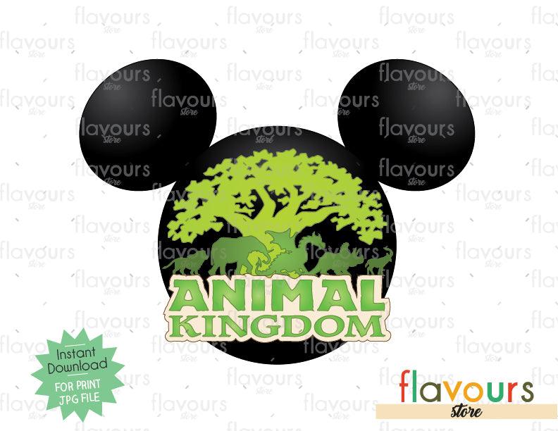 Download Mickey Ears Animal Kingdom Logo - Digital File Printables - FlavoursStore