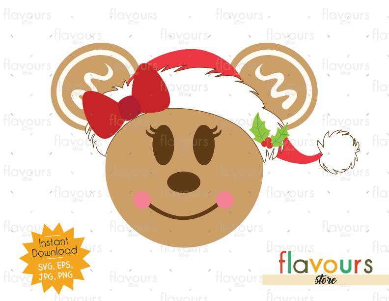 Download Minnie Gingerbread - Disney Christmas - Cuttable Design ...