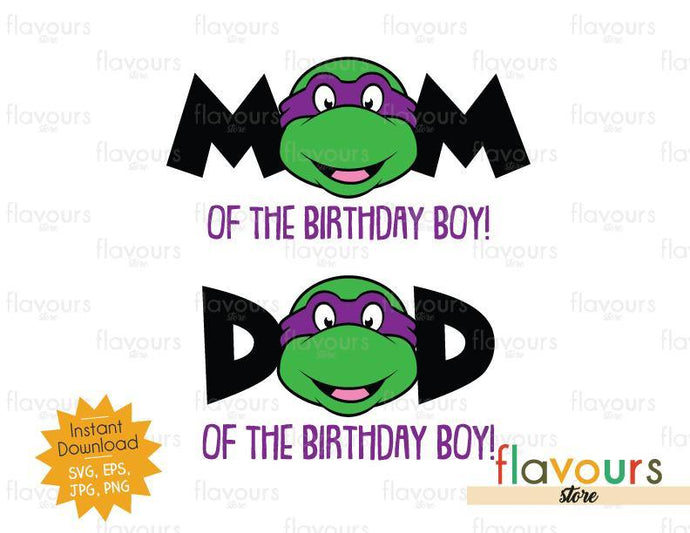 Download Mom And Dad Of The Birthday Boy Donatello Ninja Turtles Instant Flavoursstore
