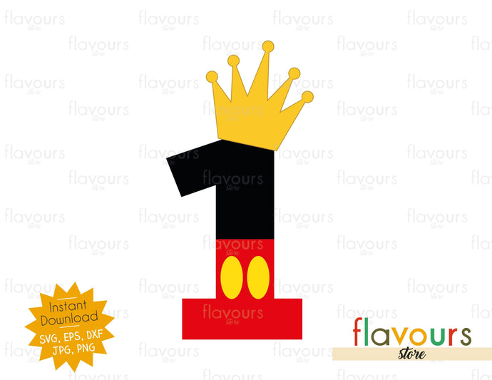 Download One Mickey Crown Svg Cut File Flavoursstore