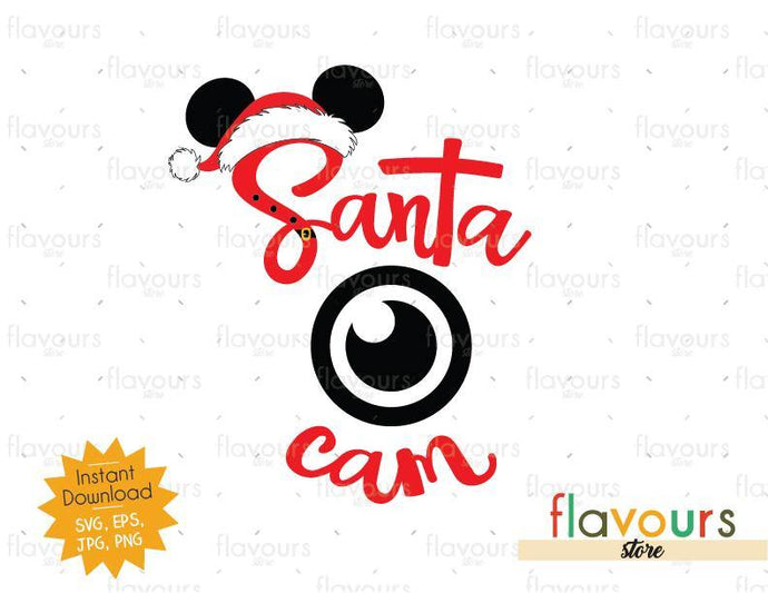 Download Santa Cam Disney Christmas Svg Cut File Flavoursstore PSD Mockup Templates