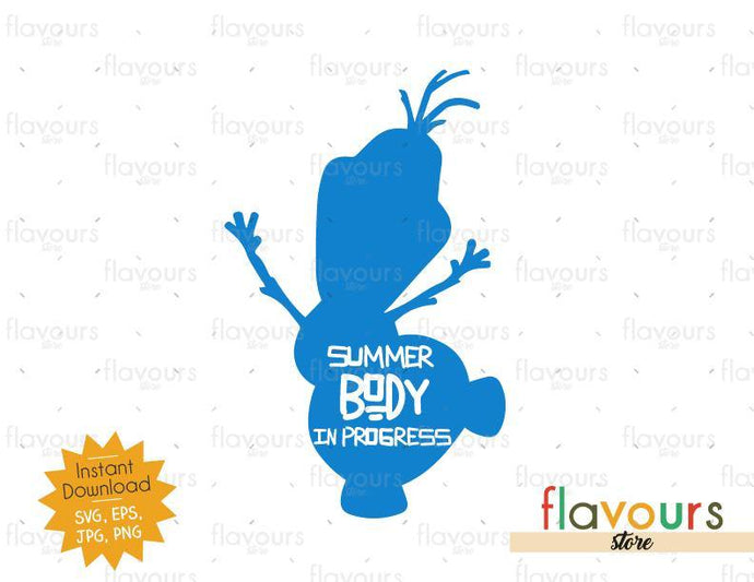 Download Summer Body In Progress Olaf Svg Cut File Flavoursstore