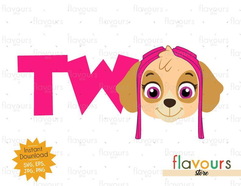 Download Two - Skye - Paw Patrol - Instant Download - SVG FILES ...