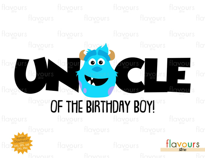 Download Uncle Of The Birthday Boy Sulley Monsters Inc Svg Cut File Flavoursstore