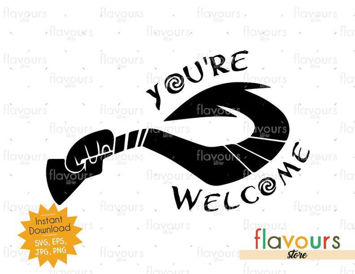 You Are Welcome Maui Hook Moana Cuttable Design Files Flavoursstore