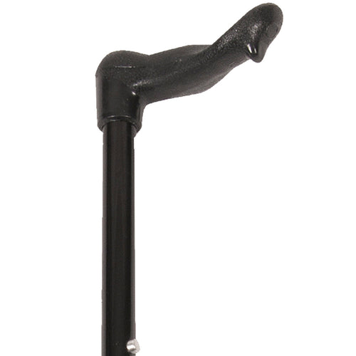 PCP Wood Cane with Fritz Handle, Black Beechwood, Large Grip